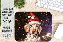 Christmas DALMATINER dog mouse pad Sublimation PNG Product Image 1
