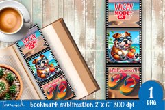 funny dog beach vacation magnet SUBLIMATION Product Image 1