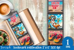 funny dog beach vacation magnet SUBLIMATION Product Image 1