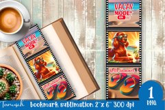 funny dog beach vacation magnet SUBLIMATION Product Image 1