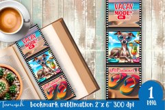 funny dog beach vacation magnet SUBLIMATION Product Image 1