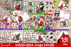 cute christmas Sublimation mega bundle PNG Product Image 1