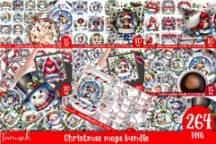 cute christmas MUG wrap Sublimation mega bundle PNG Product Image 1