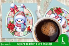 Christmas Letters Coaster Sublimation BUNDLE / Monogram PNG Product Image 16