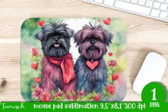 watercolor affenpinscher dog mouse pad sublimation bundle Product Image 2