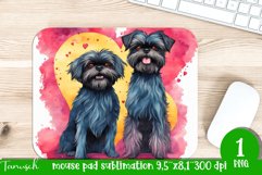 watercolor affenpinscher dog mouse pad sublimation bundle Product Image 4