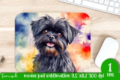 watercolor affenpinscher dog mouse pad sublimation bundle Product Image 8