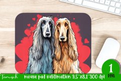 watercolor afghan hound dog mouse pad sublimation bundle Product Image 9
