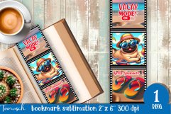 funny dog beach vacation magnet SUBLIMATION Product Image 1