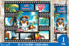 cute SHELTIE DOG 20 oz tumbler Sublimation / VACAY Product Image 1