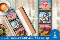 funny dog beach vacation magnet SUBLIMATION Product Image 1