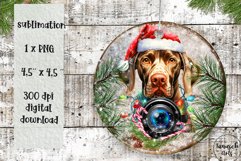 Rustic Christmas VISZLA rusty lid ORNAMENT SUBLIMATION PNG Product Image 1