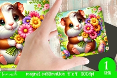 cute EASTER magnet Sublimation PNG Product Image 1