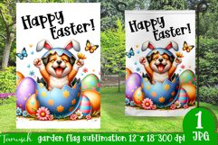 happy EASTER Sublimation / hatching Egg / Garden Flag bundle Product Image 2