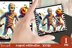 retro spooky Halloween MAGNET sublimation PNG Product Image 1