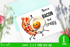 funny food card love Sublimation PNG Product Image 1