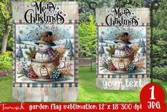 cute rustic Christmas Garden Flag sublimation Product Image 1