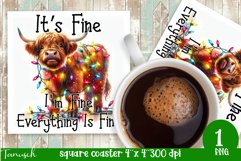 funny christmas funny SQUARE COASTER BUNDLE Product Image 9