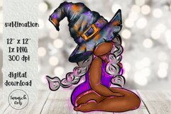 halloween sexy witch african american girl gnome Sublimation Product Image 1
