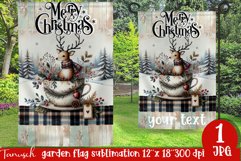 cute rustic Christmas Garden Flag sublimation Product Image 1