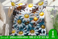 daisy pillow sublimation / stained glass pillow bundle Product Image 11