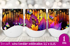 FALL Pumpkin &amp; Sunflowers Wine Tumbler sublimation bundle Product Image 14