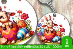 happy EASTER Sublimation / hatching Egg / key chain Product Image 1