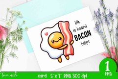 funny food card love Sublimation PNG Product Image 1