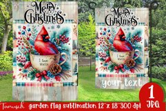 cute rustic Christmas Garden Flag sublimation Product Image 1