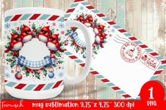 cute christmas MUG wrap Sublimation PNG Product Image 1
