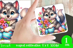 cute EASTER magnet Sublimation PNG Product Image 1