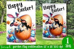 happy EASTER Sublimation / hatching Egg / Garden Flag bundle Product Image 6