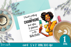 retro housewife funny woman card sublimation design PNG Product Image 1