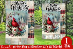 cute rustic Christmas Garden Flag sublimation Product Image 1