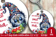 berry gnome keychain Sublimation design PNG strawberry Product Image 1