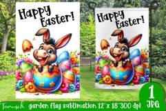 happy EASTER Sublimation / hatching Egg / Garden Flag Product Image 1