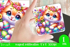 cute EASTER magnet Sublimation PNG Product Image 1