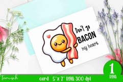 funny food card love Sublimation PNG Product Image 1