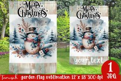 cute rustic Christmas Garden Flag sublimation Product Image 1