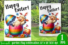 happy EASTER Sublimation / hatching Egg / Garden Flag bundle Product Image 3