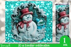 3d gothic christmas ugly snowman plaster 20oz tumbler Bundle Product Image 3