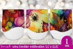 FALL Pumpkin &amp; Sunflowers Wine Tumbler sublimation bundle Product Image 5