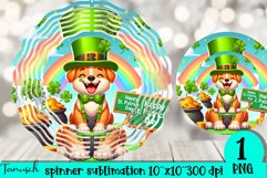 St Patrick LUCKY wind spinner sublimation design Product Image 1