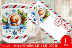 cute christmas MUG wrap Sublimation PNG Product Image 1