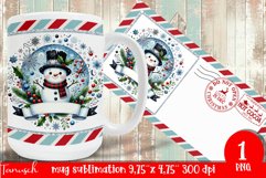 cute christmas MUG wrap Sublimation PNG Product Image 1