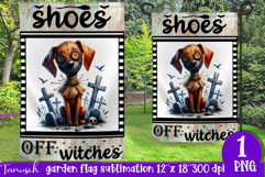 vintage Creepy sublimation Halloween Garden Flag PNG Product Image 1