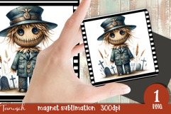 retro spooky Halloween MAGNET sublimation PNG Product Image 1