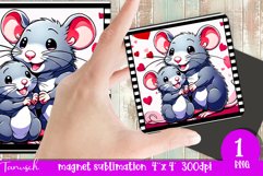 funny anime RAT magnet dog SUBLIMATION PNG Product Image 1