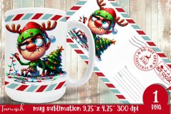 funny christmas ELF MUG Wrap Sublimation Product Image 1