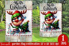 funny christmas ELF Garden Flag Sublimation Product Image 1